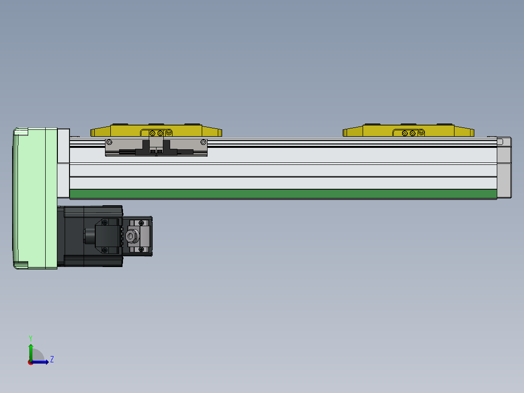 GTH内嵌丝杆全封闭GTH8S-BM-200W左视图