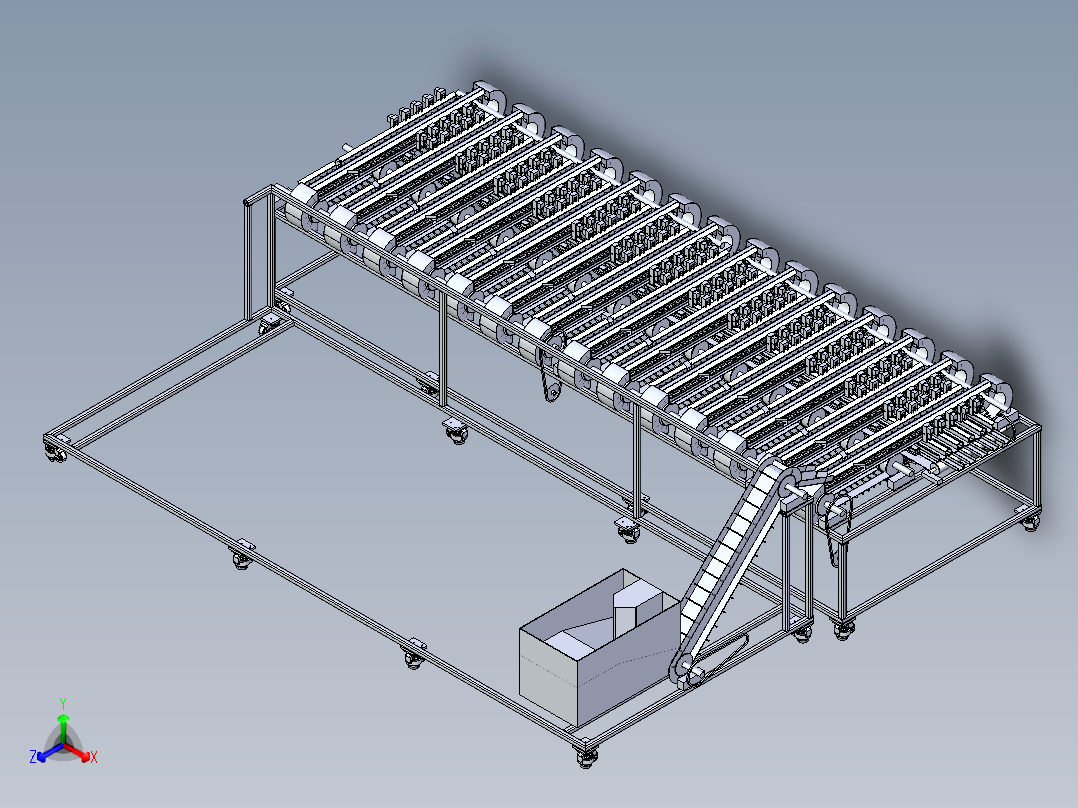 51冬枣筛选设备正等轴测图