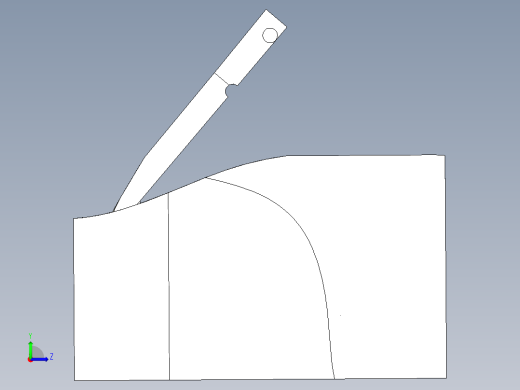 智能汽车尾翼运动机构设计左视缩略图