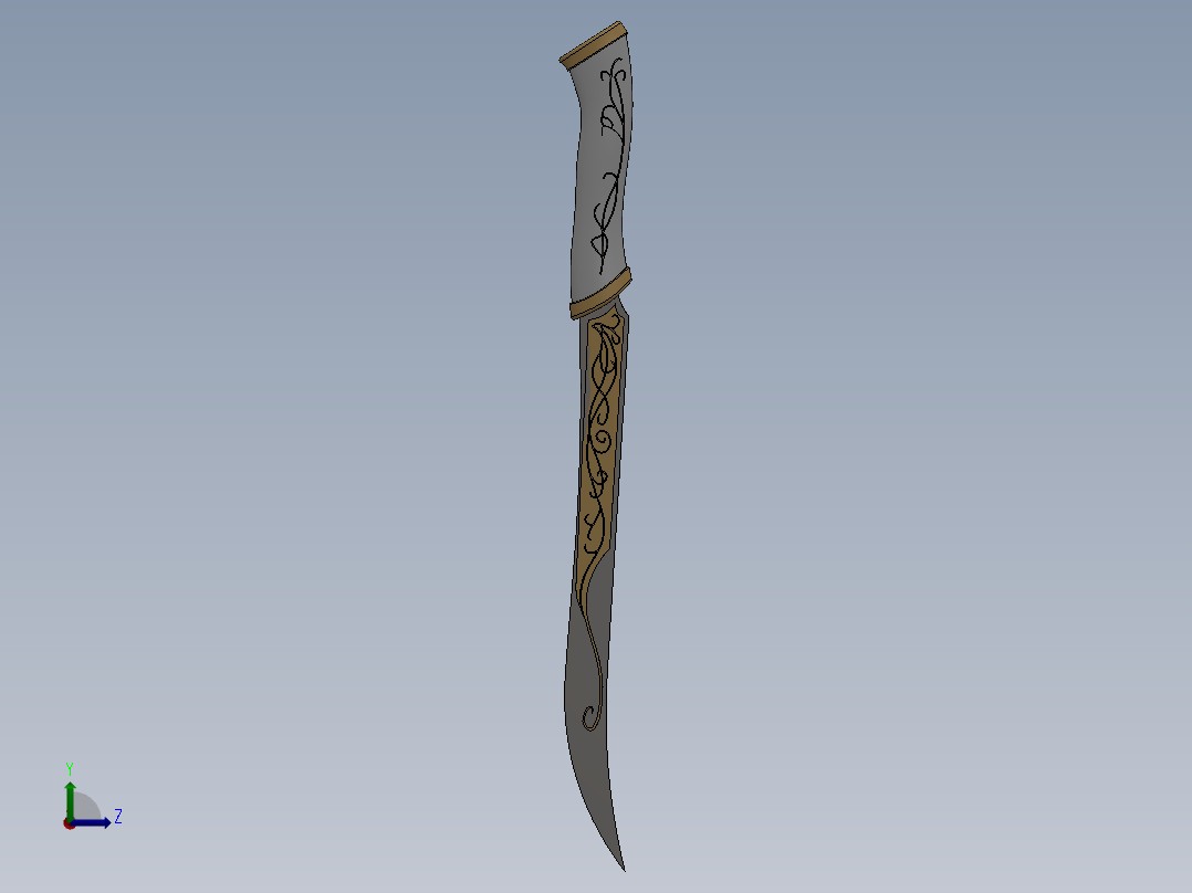 剑、宝剑(151)左视图