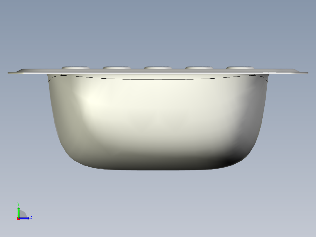 水槽、不锈钢水槽(47)左视图