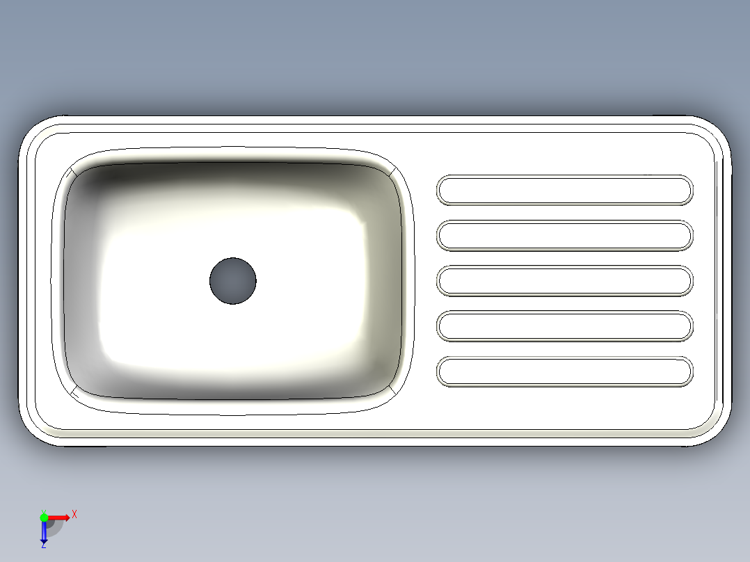 水槽、不锈钢水槽(47)俯视图