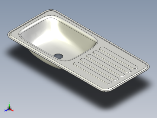 水槽、不锈钢水槽(47)正等轴测缩略图