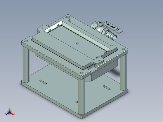 C15C-笔记本CNC工装夹具三维模型cnc2-0823正等轴测缩略图