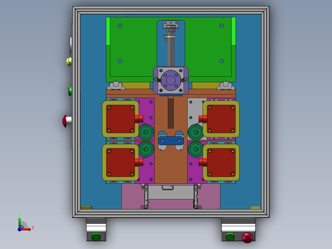 铆钉铆接牢固性检测sw18可编辑前视图