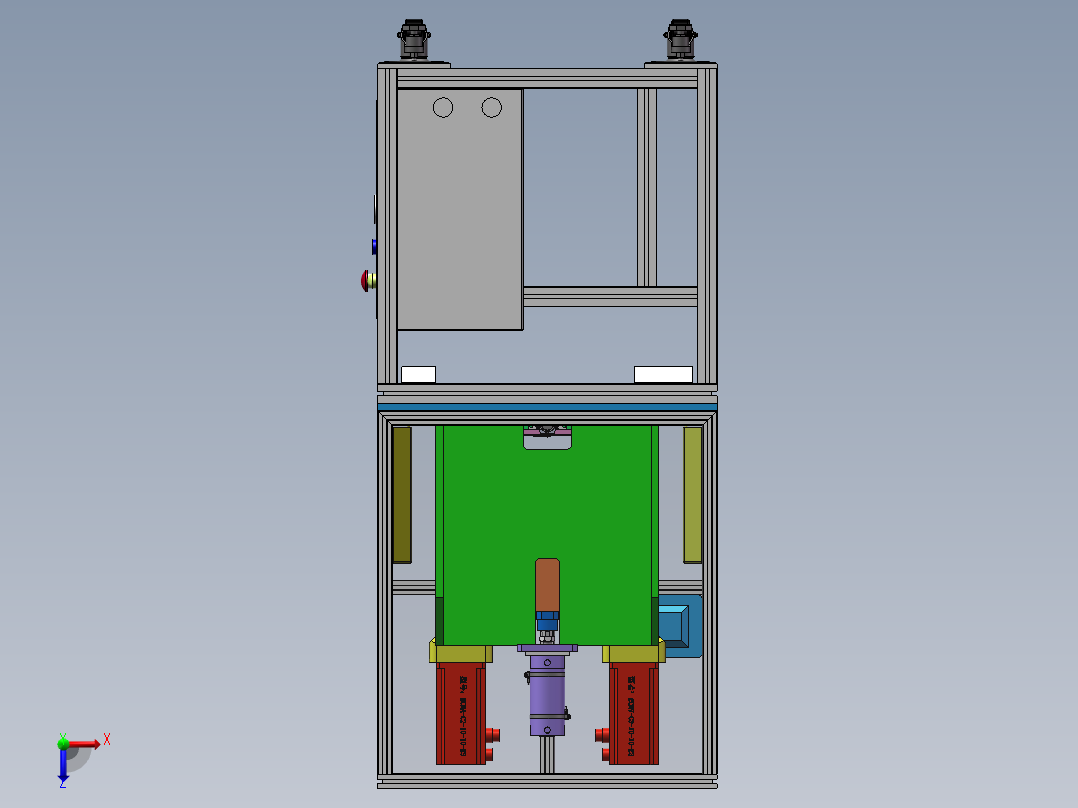 铆钉铆接牢固性检测sw18可编辑俯视图