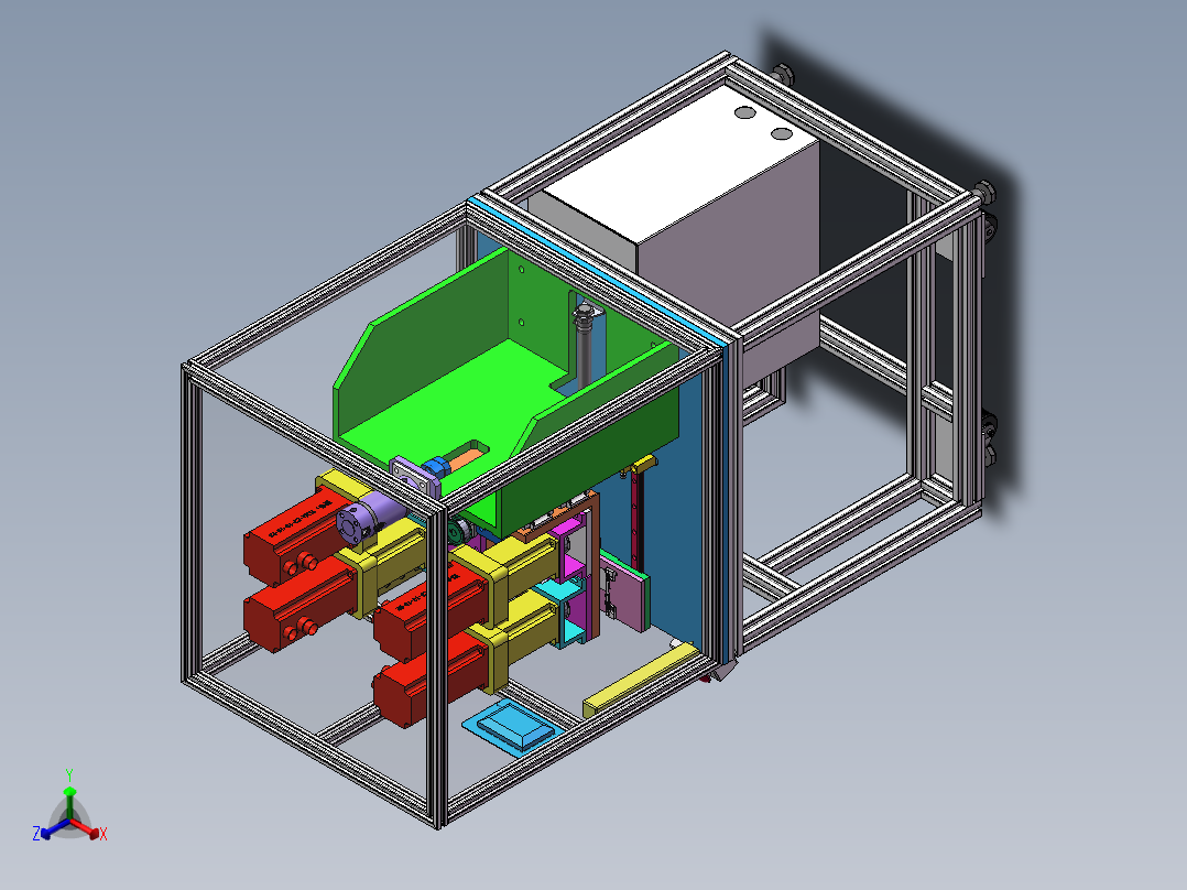 铆钉铆接牢固性检测sw18可编辑正等轴测图