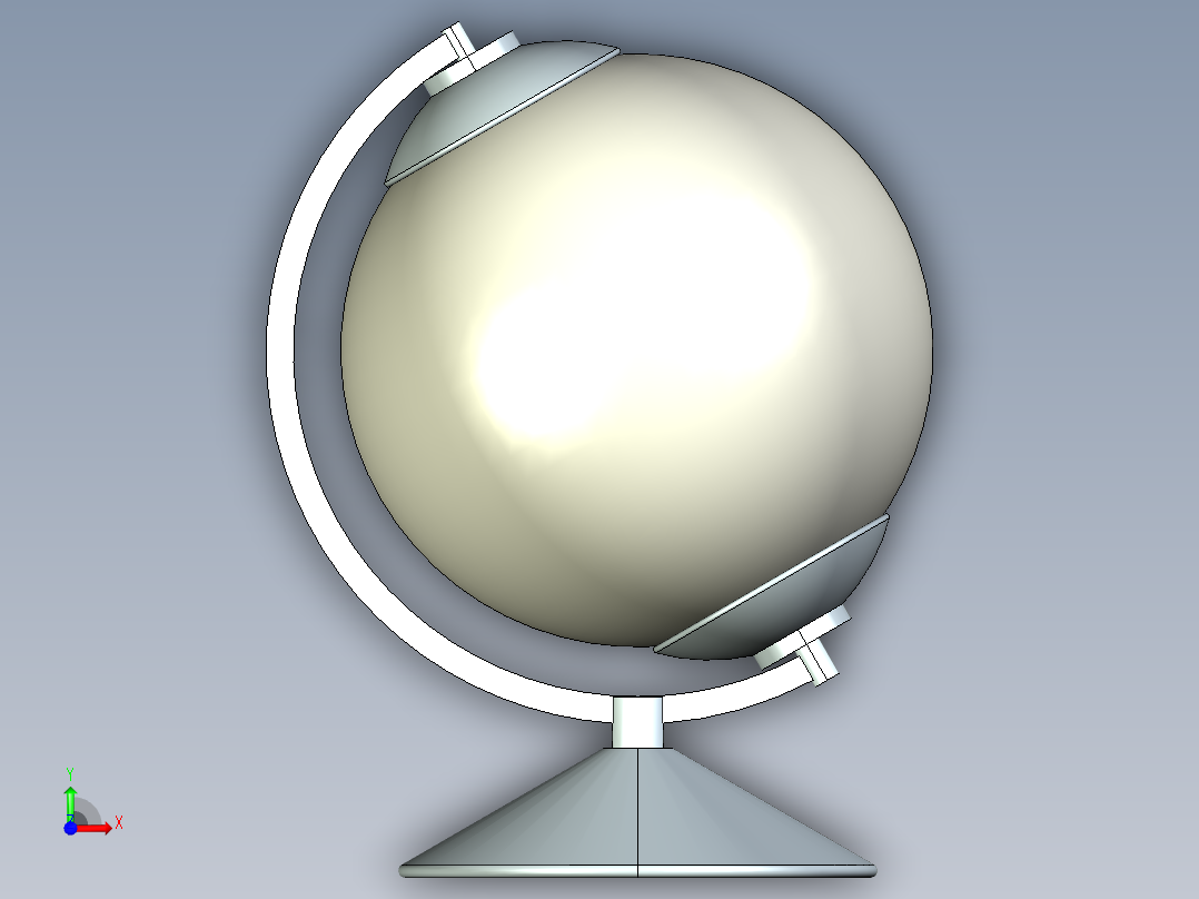 创意台灯设计前视图
