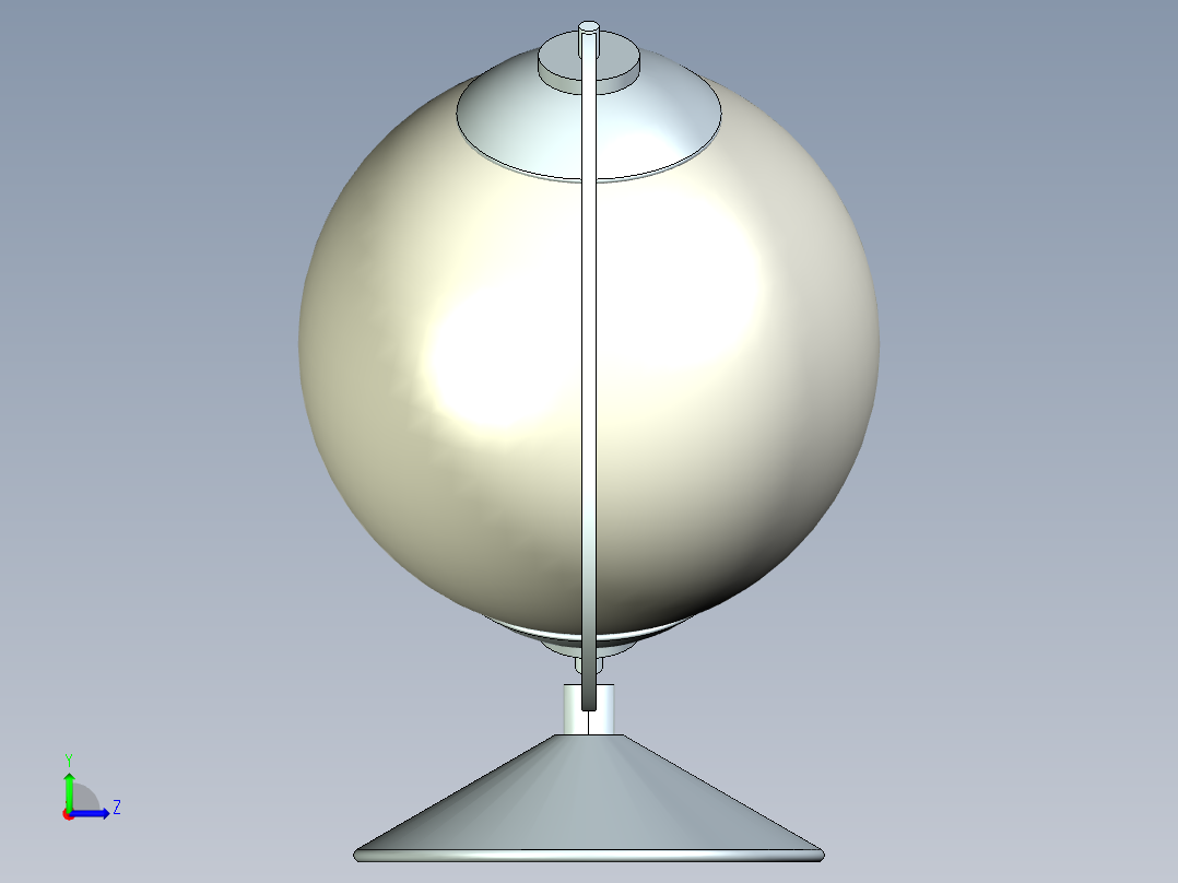 创意台灯设计左视图