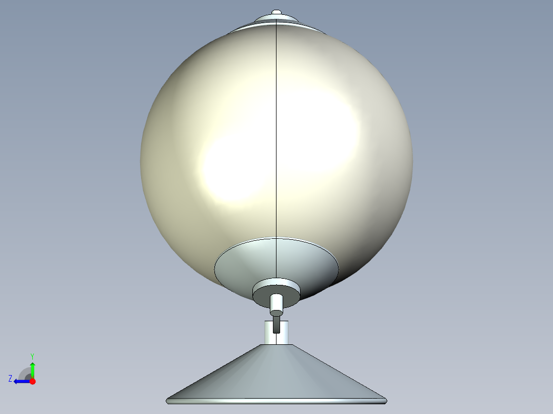 创意台灯设计右视图