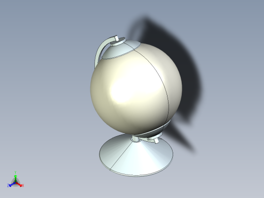 创意台灯设计正等轴测缩略图