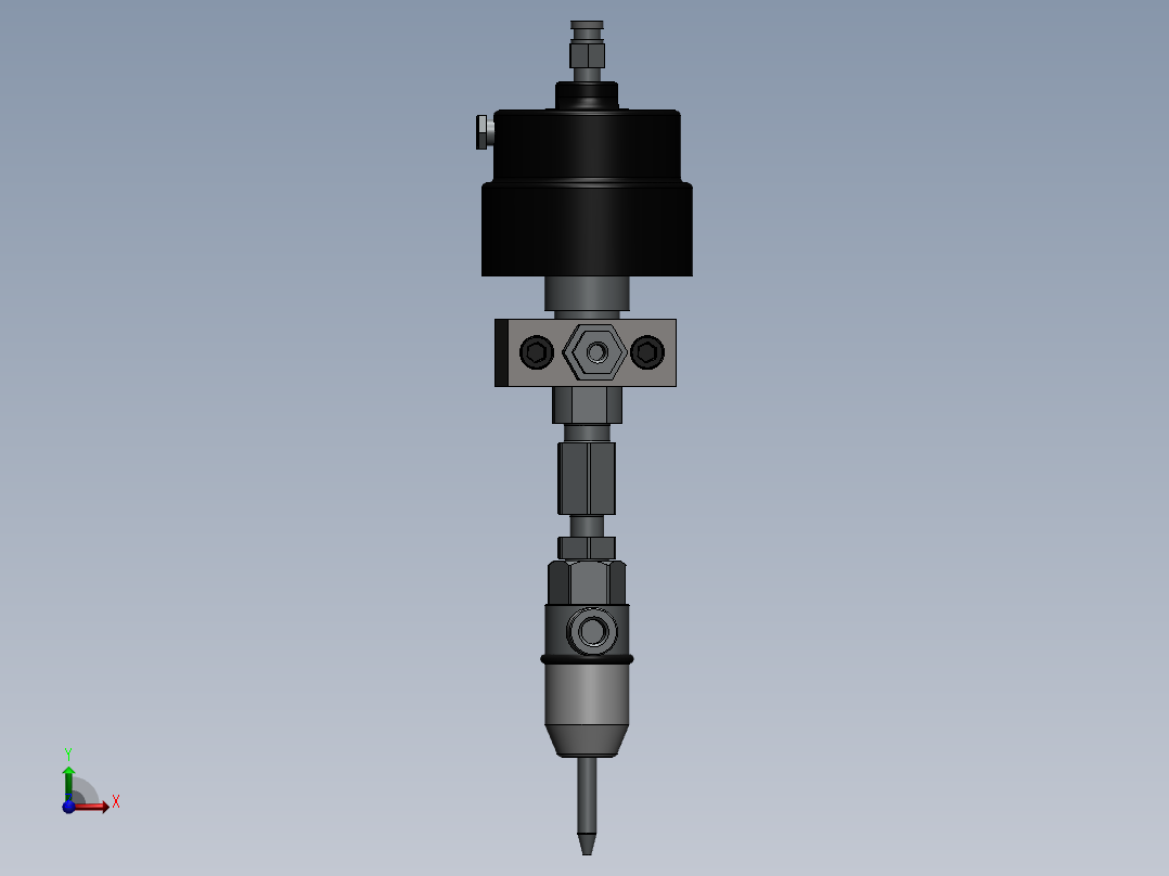 水切割机刀头组件前视图