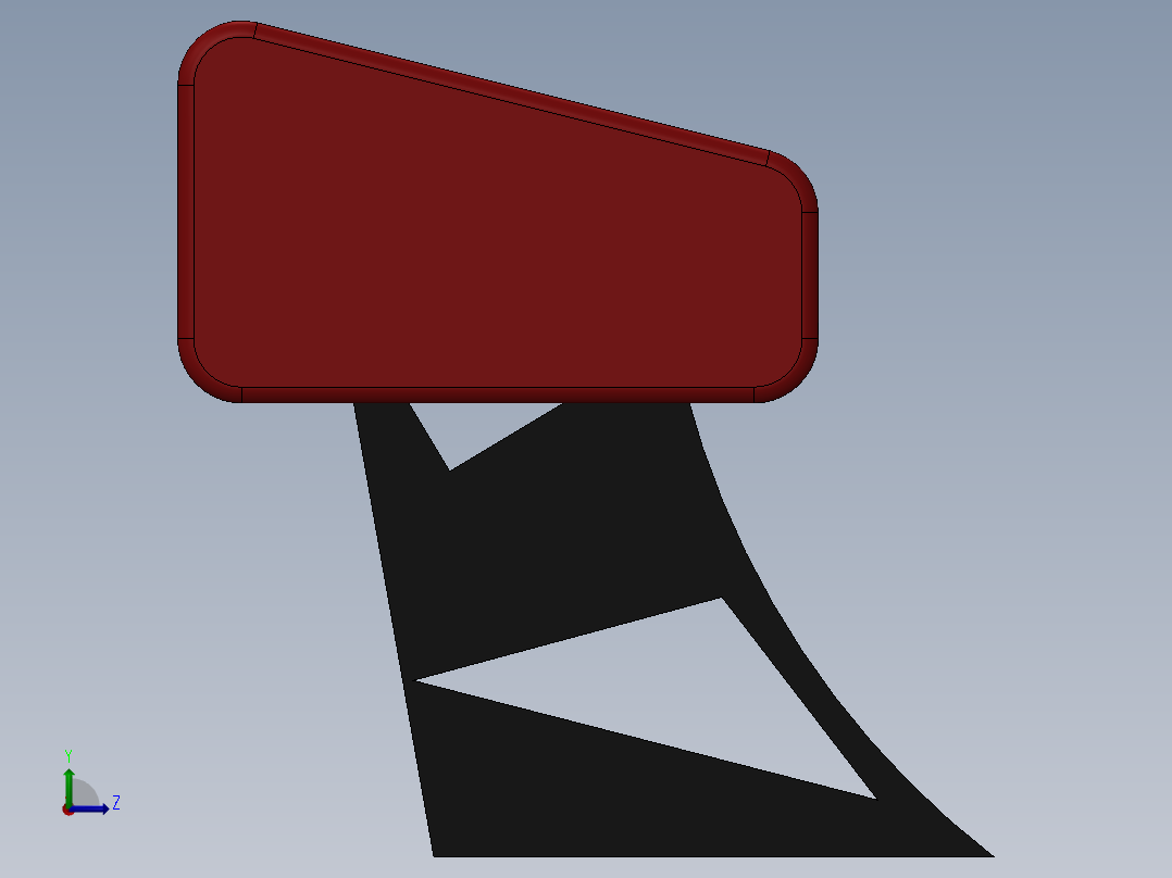 汽车尾翼(4)左视图