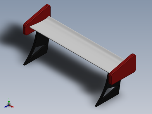 汽车尾翼(4)正等轴测缩略图