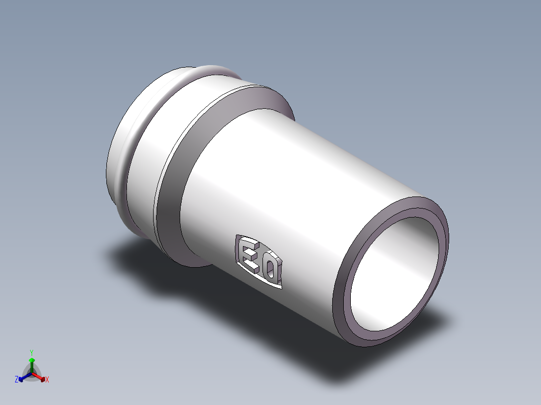 90度焊接接头、SKA25X3正等轴测图