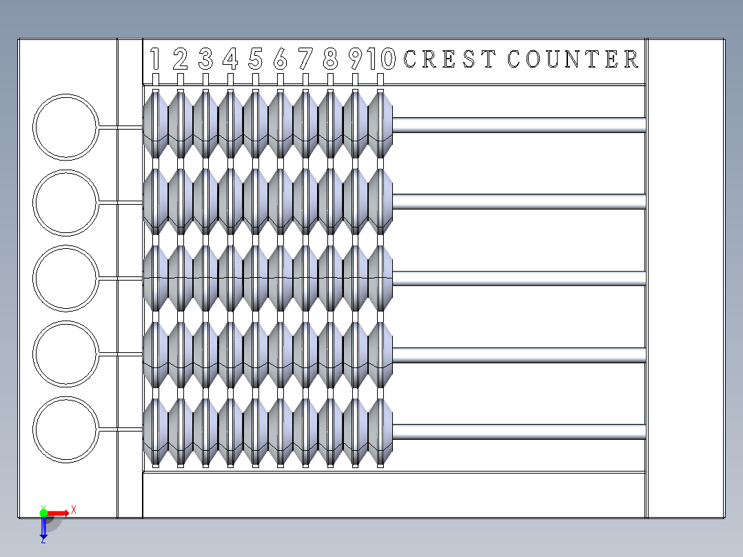 纹章计数器俯视图