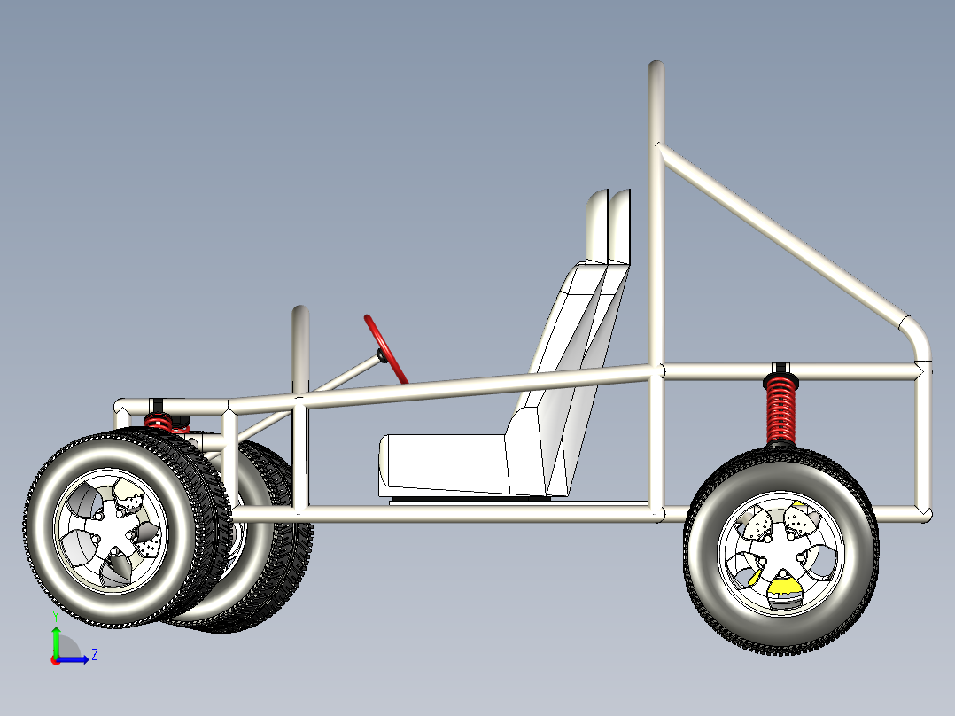 B3003662-越野车卡丁车左视图