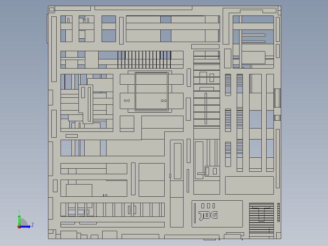宇宙飞船(38)左视图