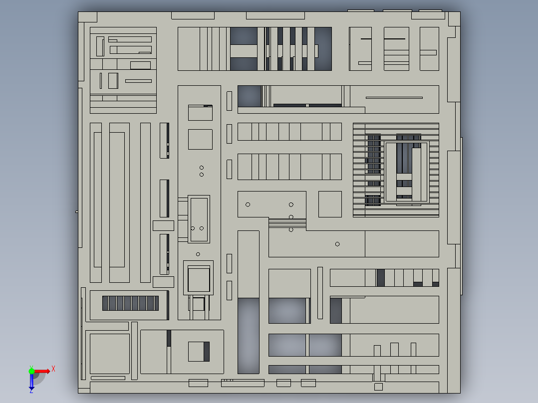 宇宙飞船(38)俯视图