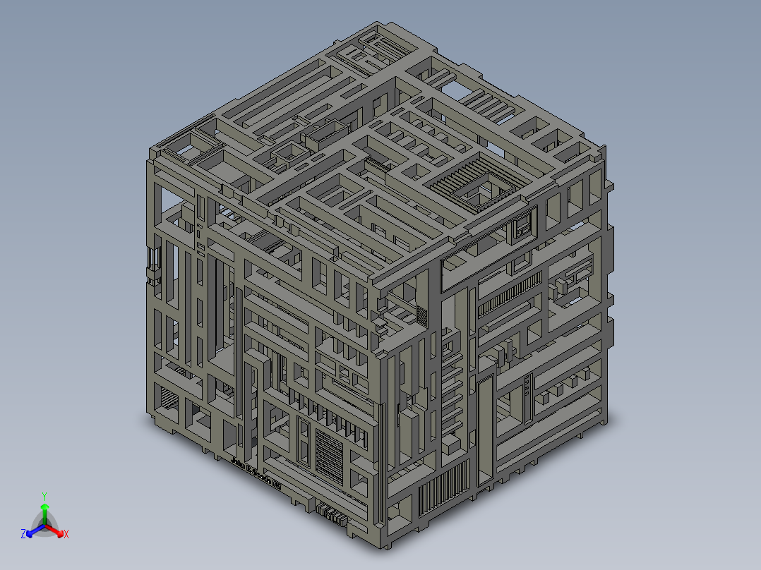 宇宙飞船(38)正等轴测图