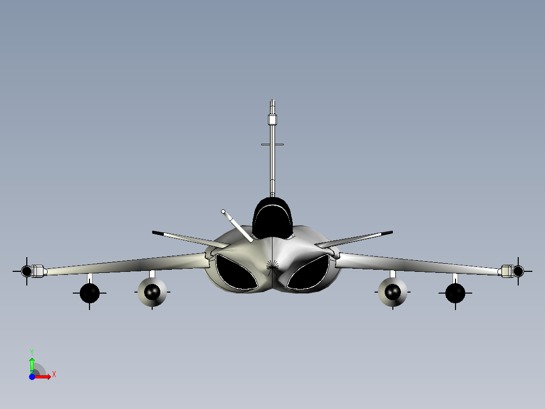 B3004183-Rafale 战斗机前视图
