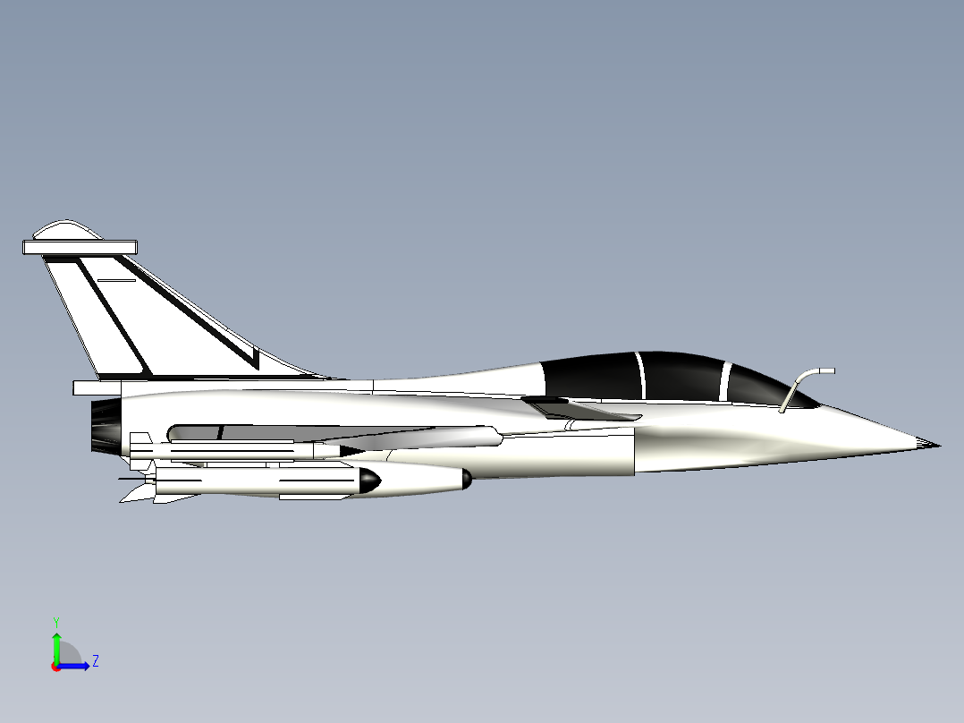B3004183-Rafale 战斗机左视图