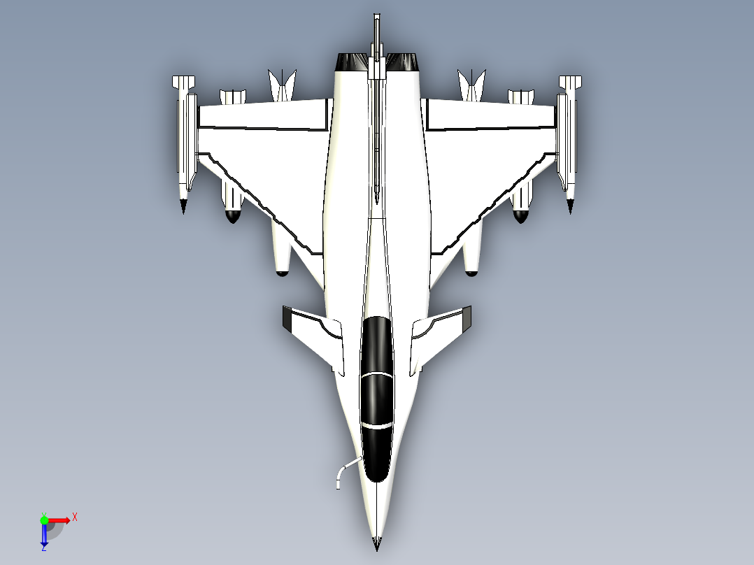 B3004183-Rafale 战斗机俯视图
