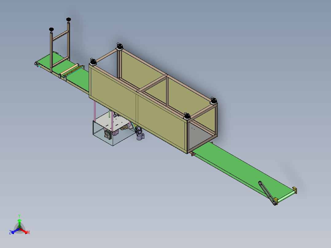 馒头切面机正等轴测图
