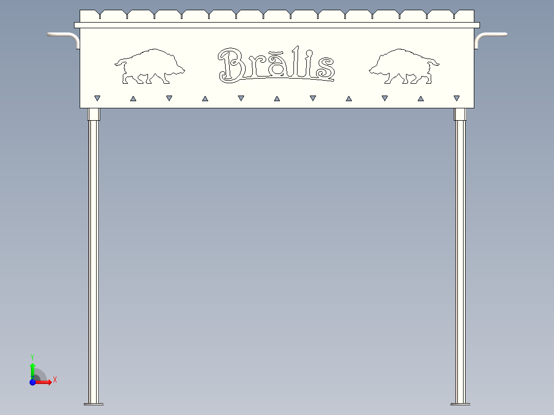 烧烤炉(14)前视图