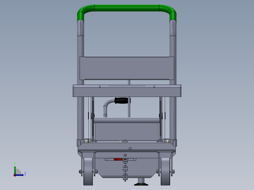 剪叉式升降机 、升降车剪刀式液压左视图