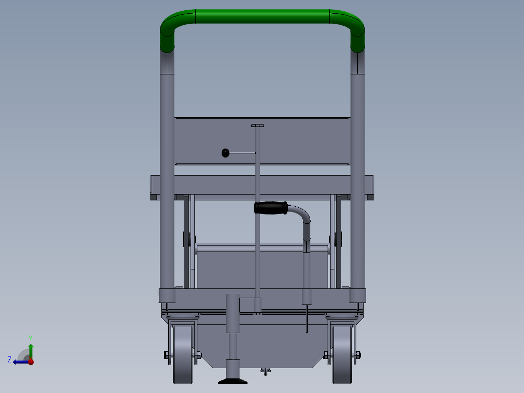 剪叉式升降机 、升降车剪刀式液压右视图