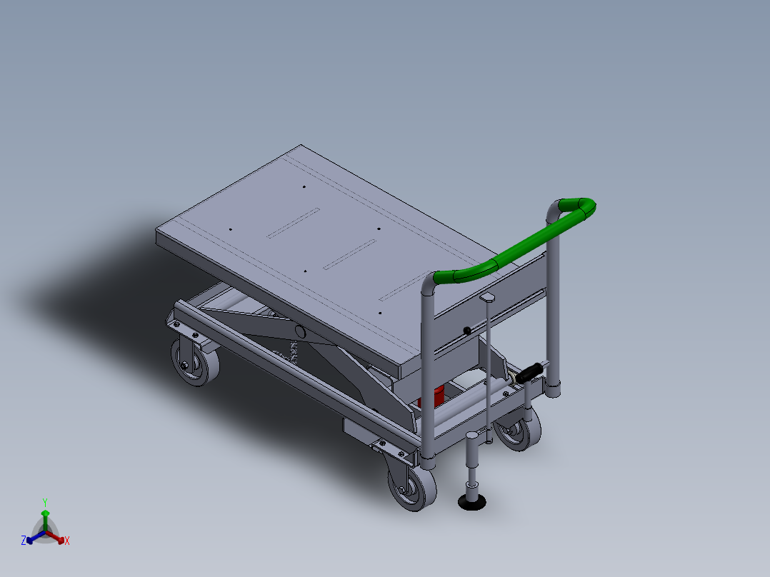 剪叉式升降机 、升降车剪刀式液压正等轴测图