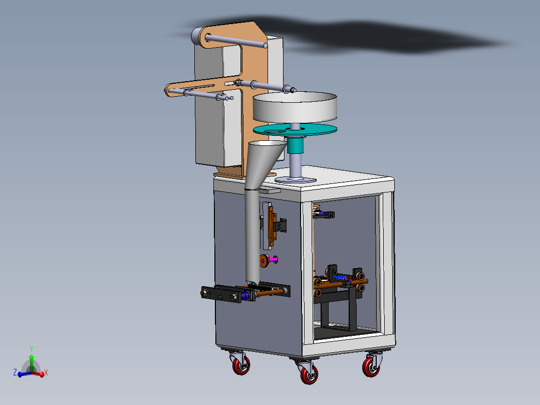 双联凸轮驱动同步定中夹紧热封+双联凸轮驱动同步夹紧