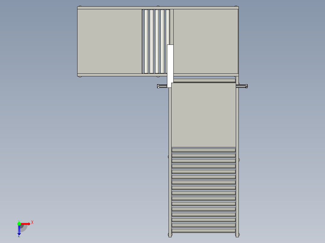 托盘上料输送线俯视图