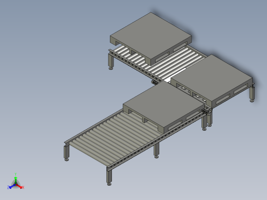托盘上料输送线正等轴测缩略图