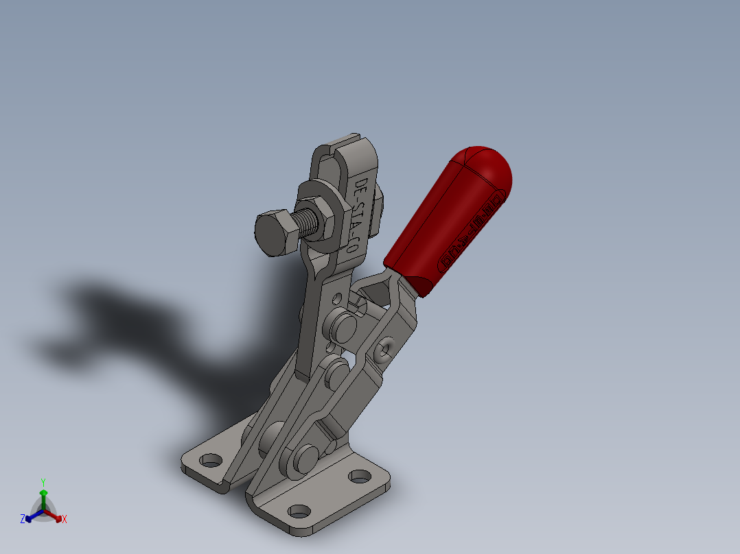 快速夹4正等轴测图