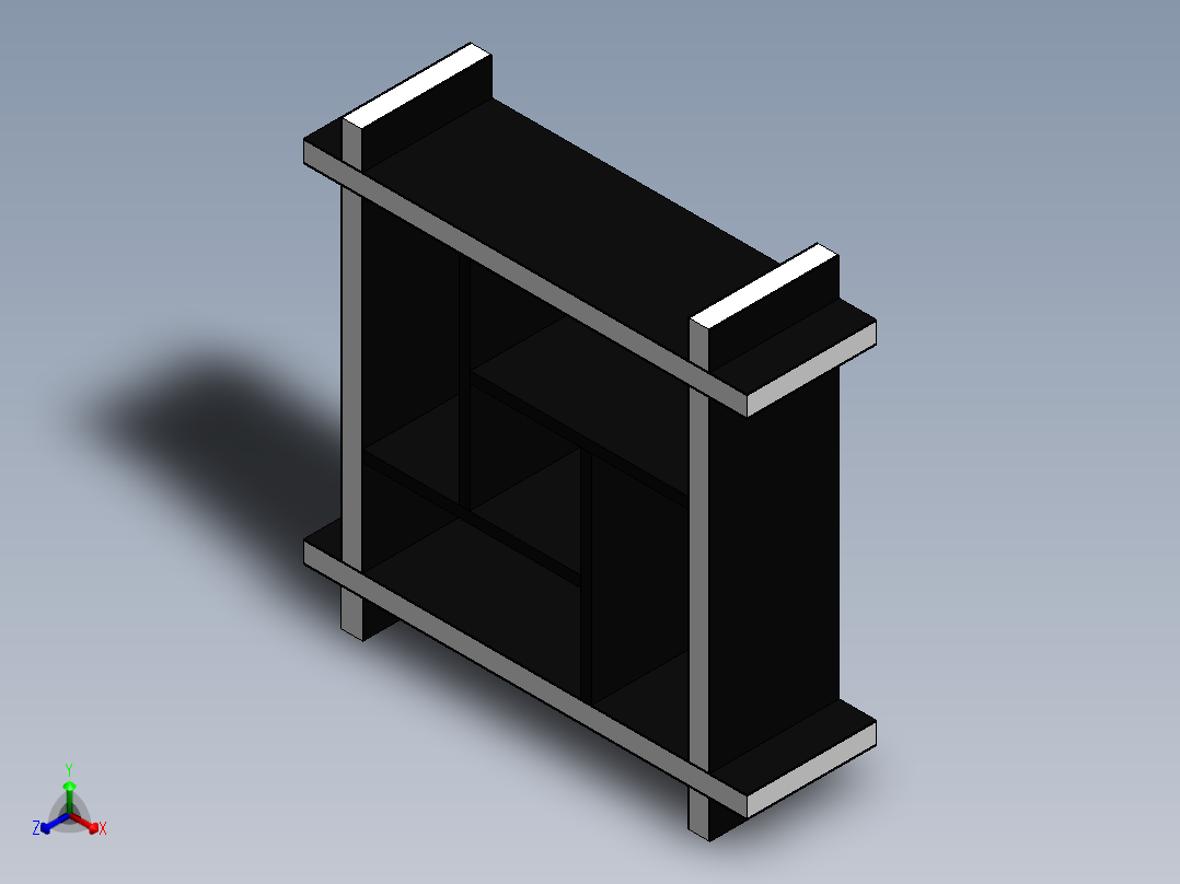 货架正等轴测图