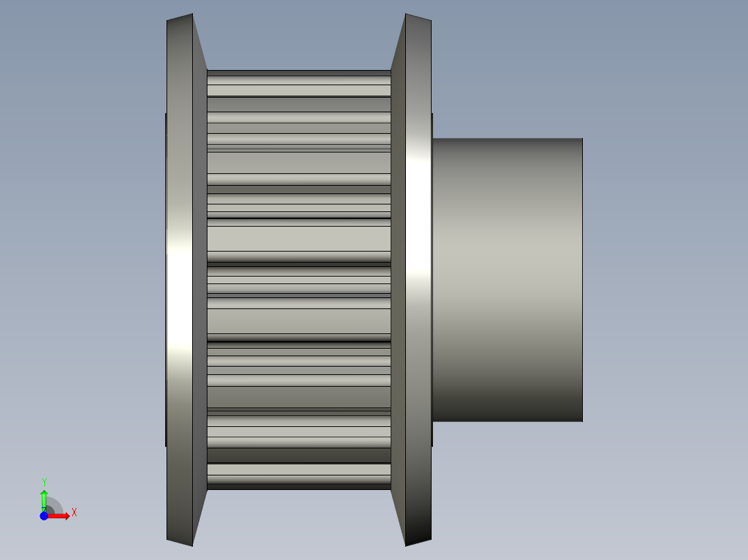 _KTP16XL037-B-H127_b-同步带轮-MISUMI-下料滑道-R20前视图