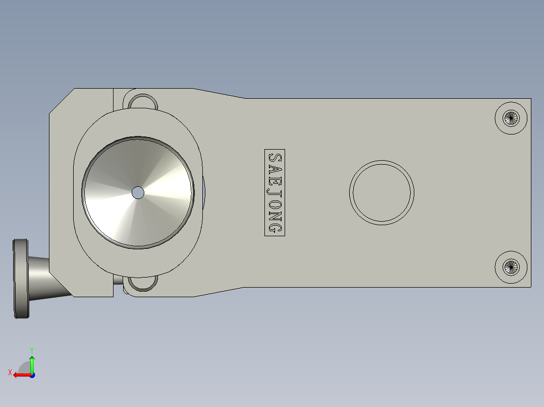 精密涂胶阀后视图