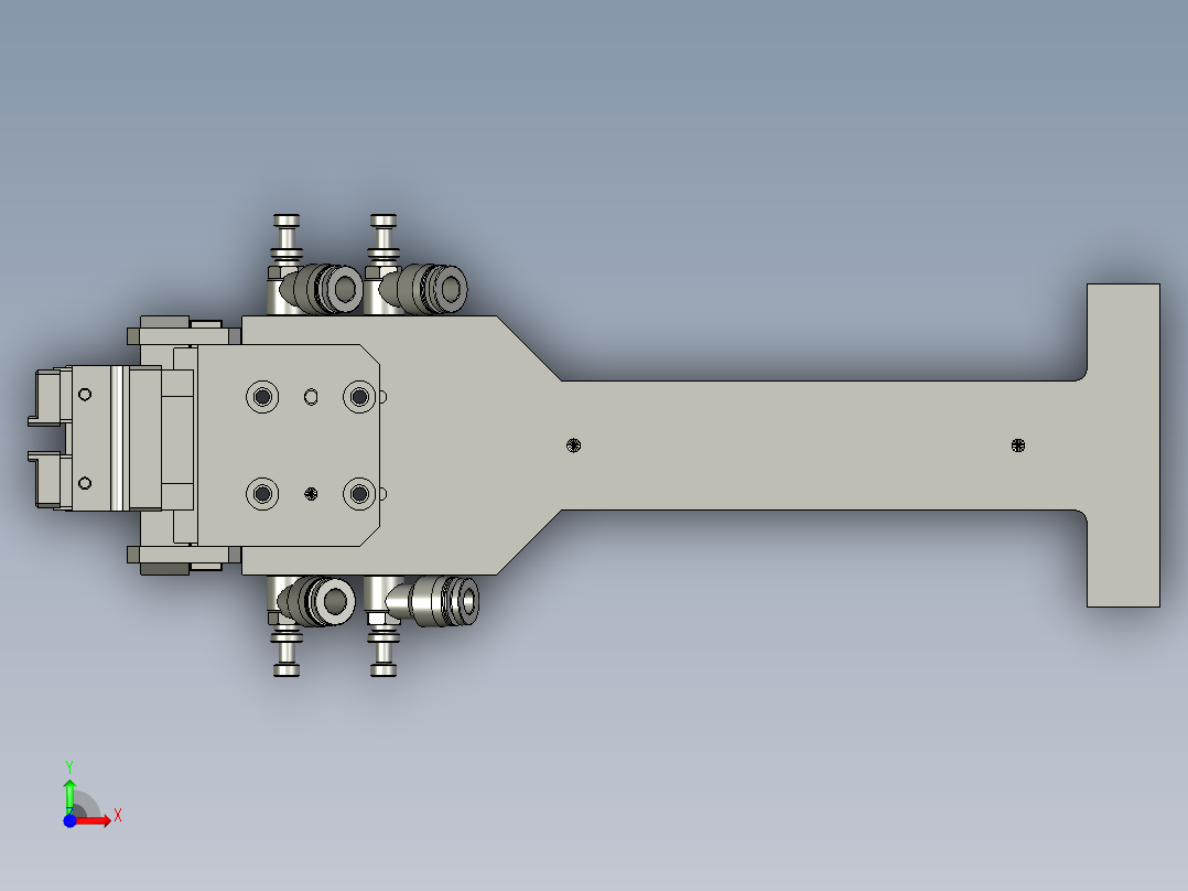 压料机构-X2前视图