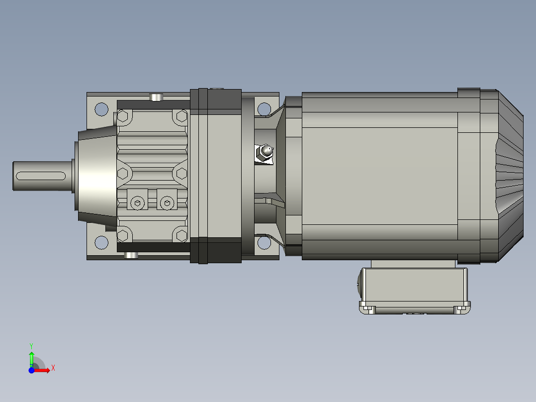 R47DRE90L4-电机前视图