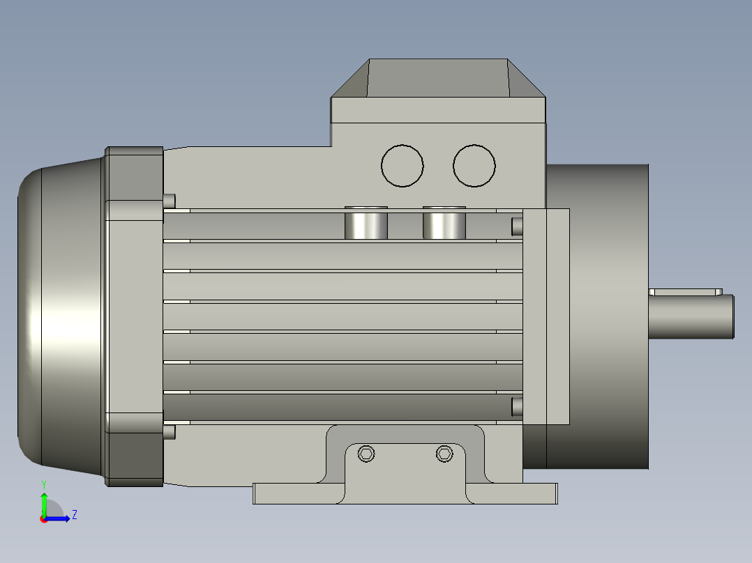 IMB35H80-180(YE2YE3)通用电机YE3-80M1-2-B35左视图