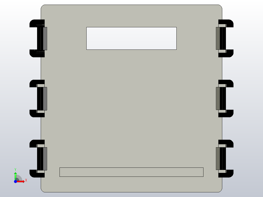 8针杜邦连接器盒前视图