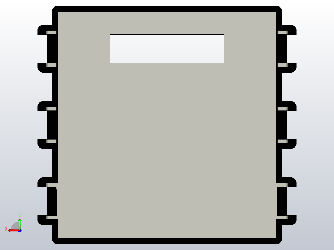 8针杜邦连接器盒后视图