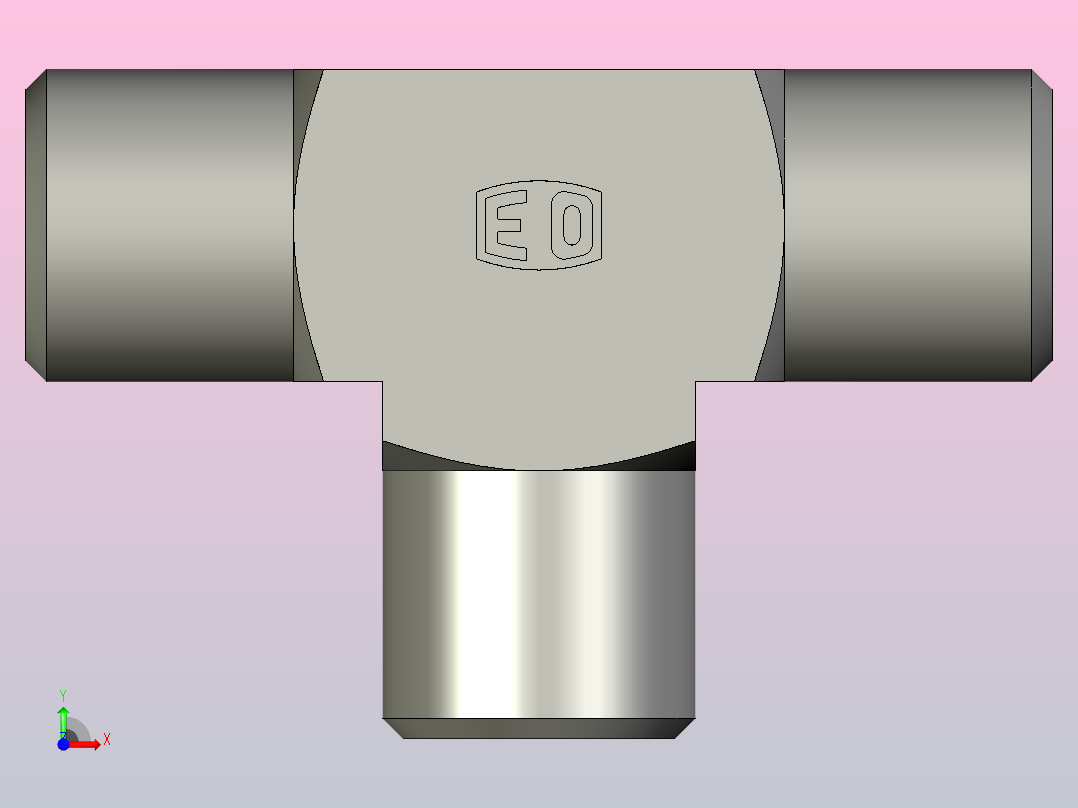 EO接头三通T06SCFX.igs前视图