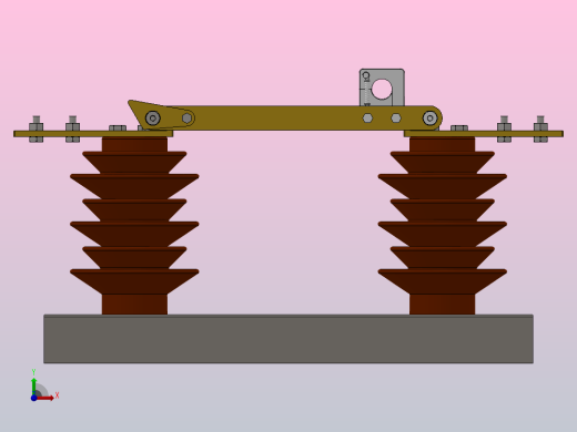 GW9-12户外高压隔离开关刀闸[GW9-12╱630]前视缩略图
