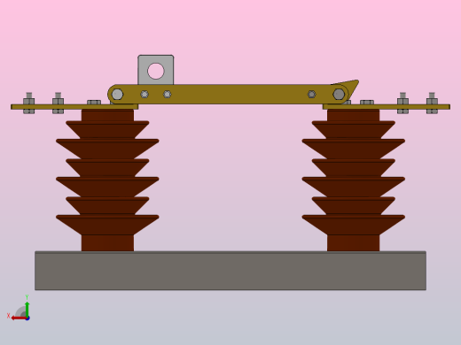 GW9-12户外高压隔离开关刀闸[GW9-12╱630]后视缩略图