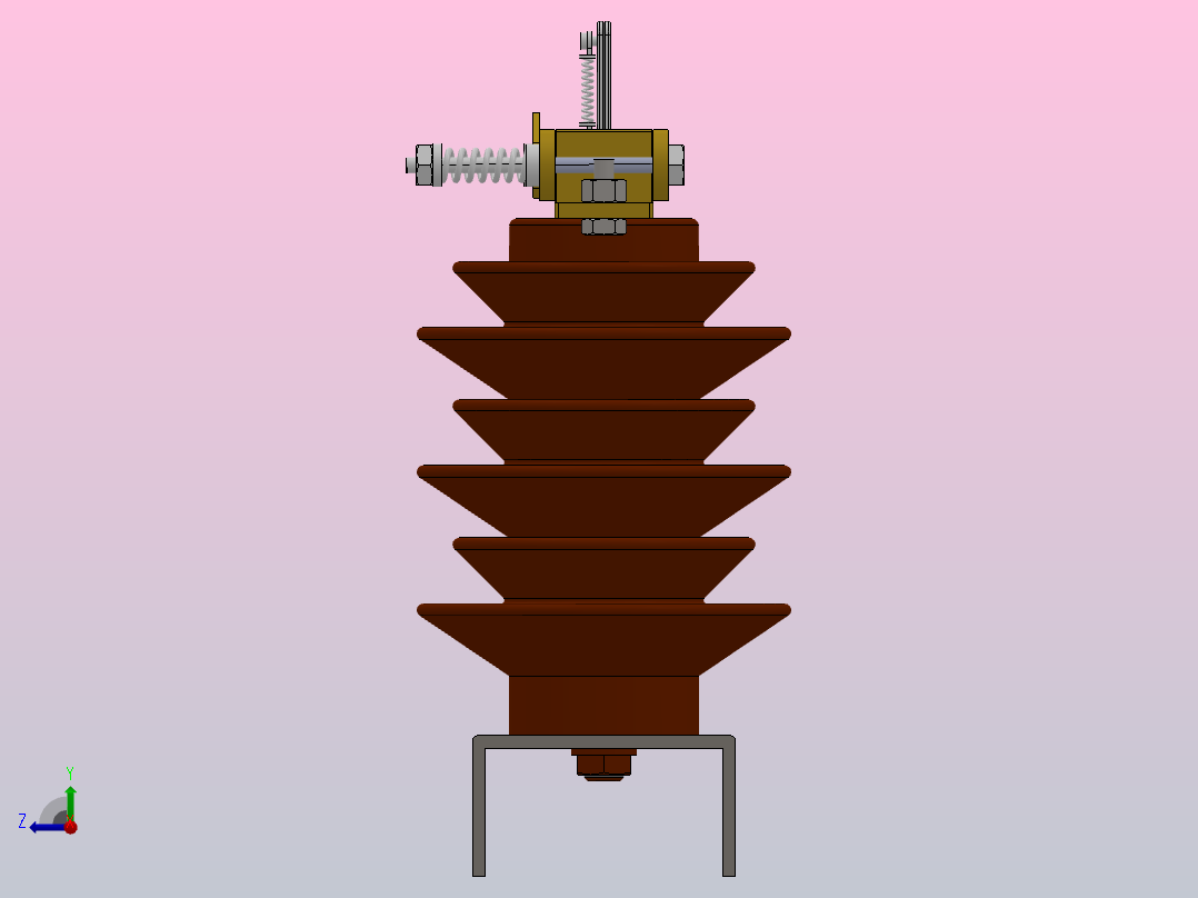 GW9-12户外高压隔离开关刀闸[GW9-12╱630]右视图
