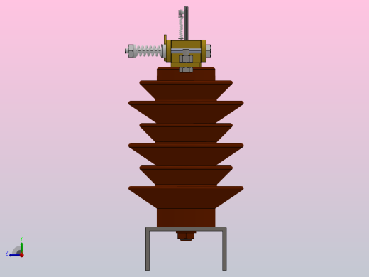 GW9-12户外高压隔离开关刀闸[GW9-12╱630]右视缩略图