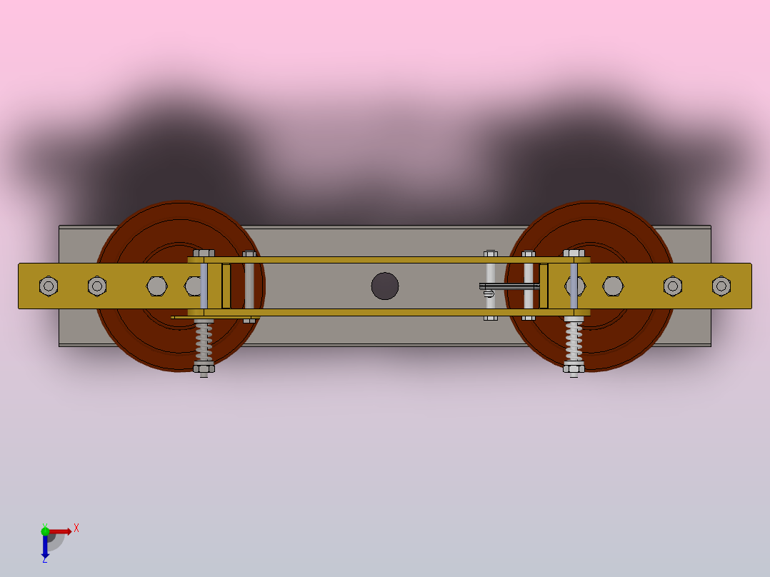 GW9-12户外高压隔离开关刀闸[GW9-12╱630]俯视图